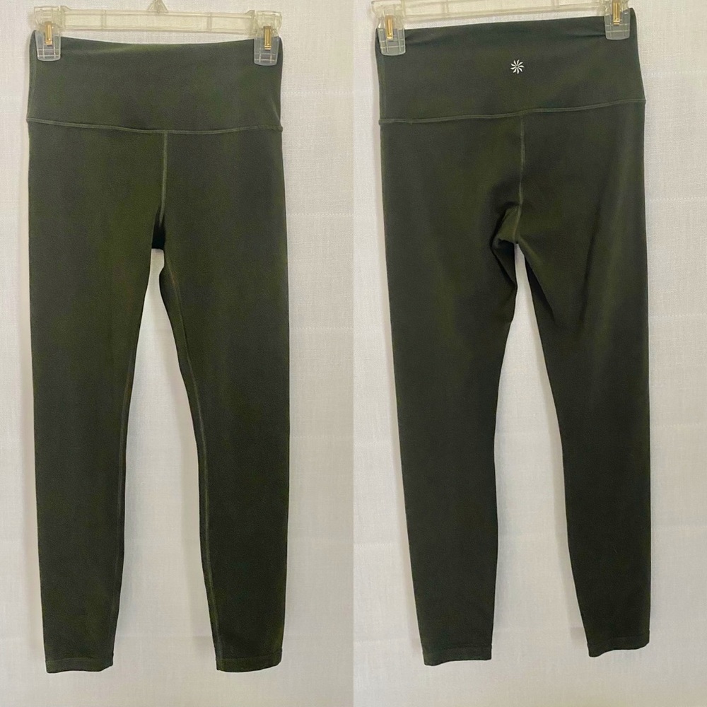 Athleta Elation gray/green 7/8 legging - NWOT